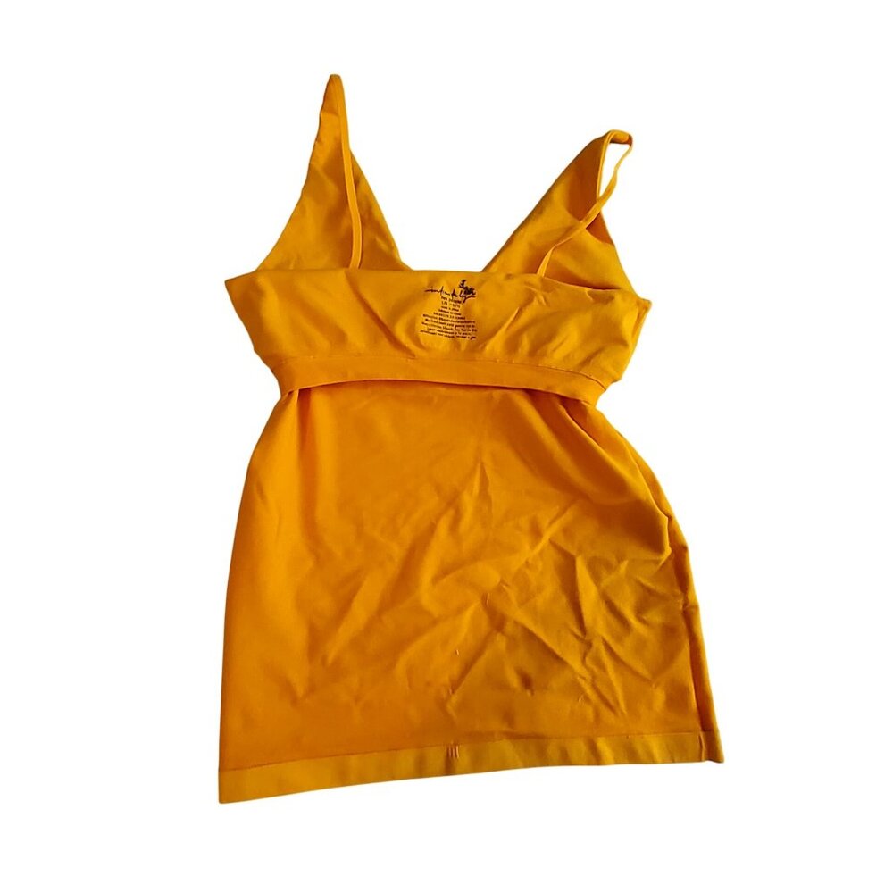 Free People Intimately Womens Yellow V-Neck Seamless Tank Top  Size  L-XL - Picture 9 of 9